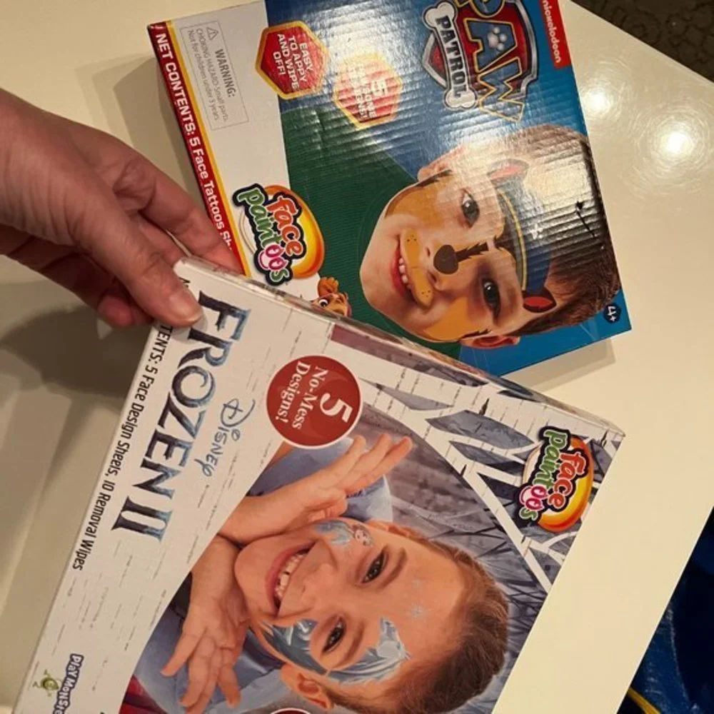 Frozen and Paw‎ Patrol Face Face Tattoos / New